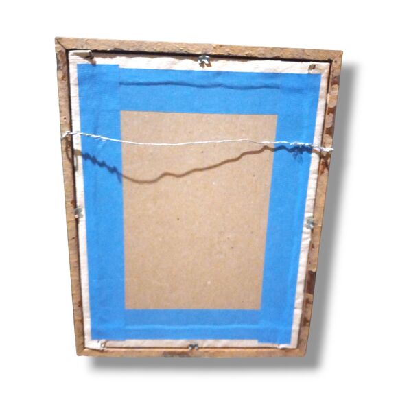 Antique Framed Cross Stitch Sampler-Joy Be With You-Folkart-Needlepoint-Primitve - Picture 7 of 8